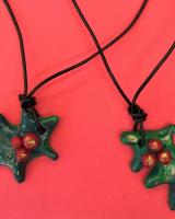 Make a pretty pendant using polymer clay.